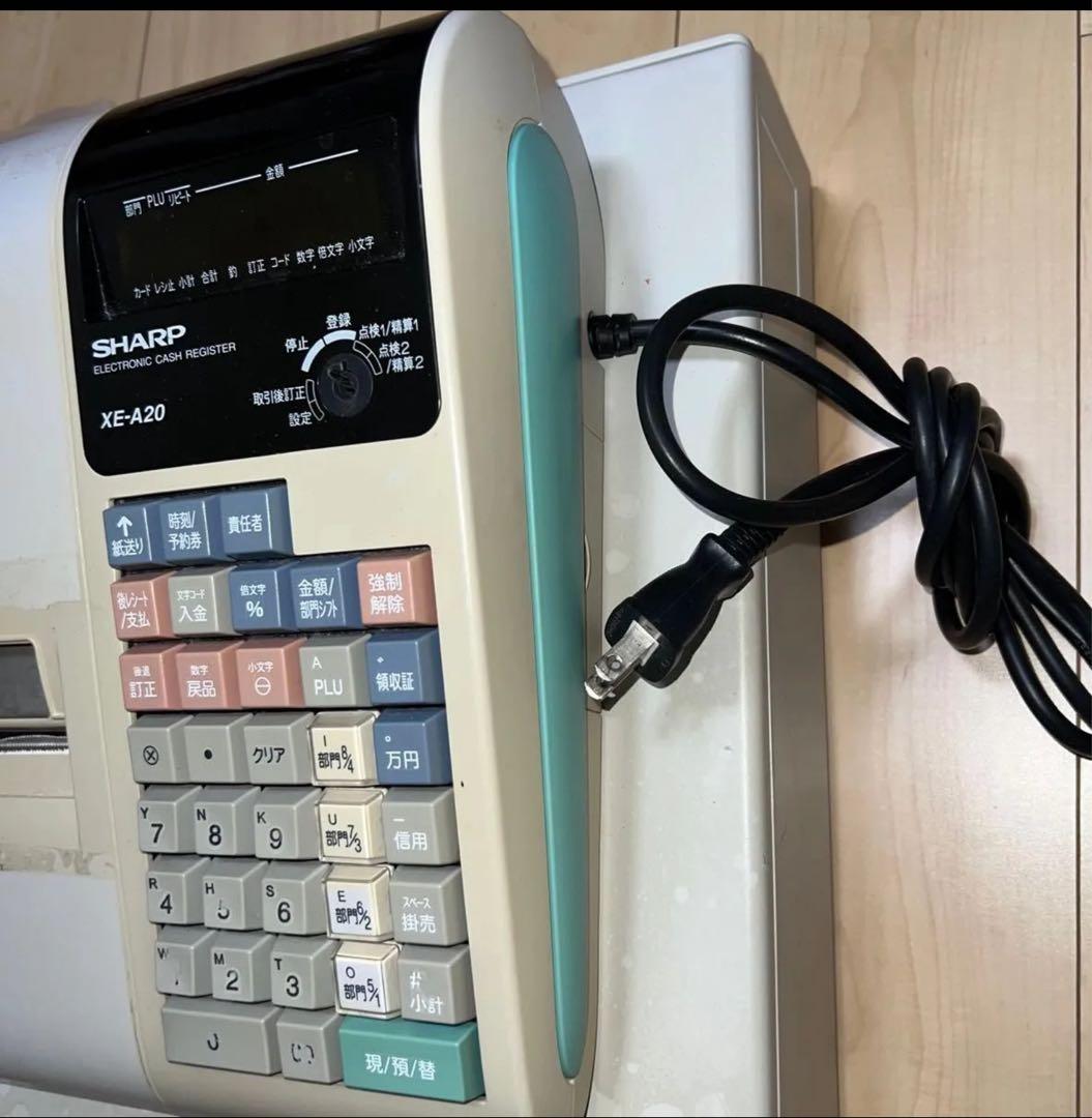 SHARP XE-A20 レジスター 本体レジロール付き