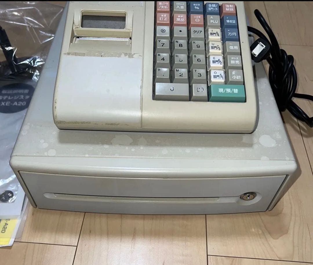 SHARP XE-A20 レジスター 本体レジロール付き