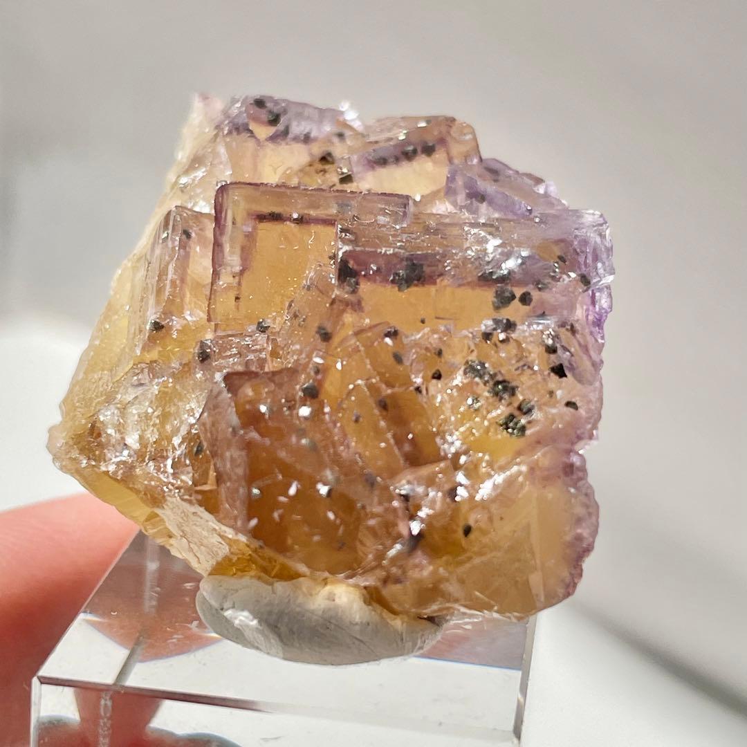 384 イリノイ州産 フローライト&キャルコパイライト