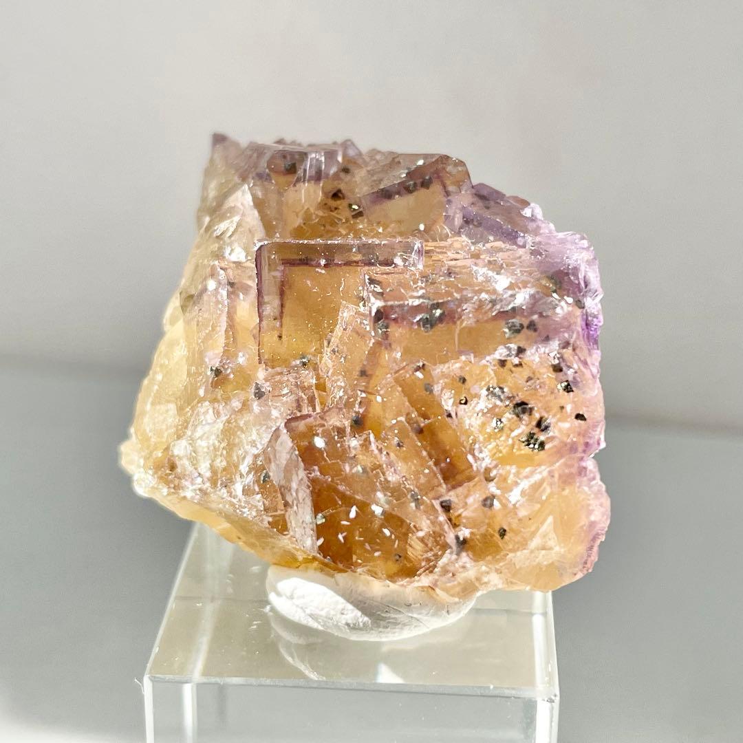 384 イリノイ州産 フローライト&キャルコパイライト