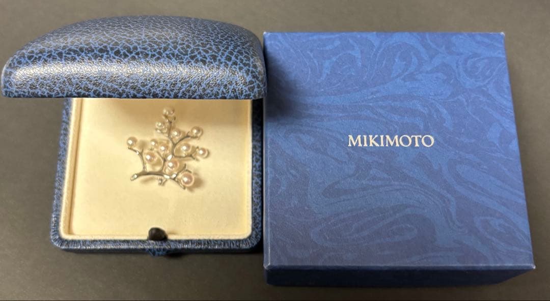 MIKIMOTO ミキモト 幸福の木 ブローチ シルバー
