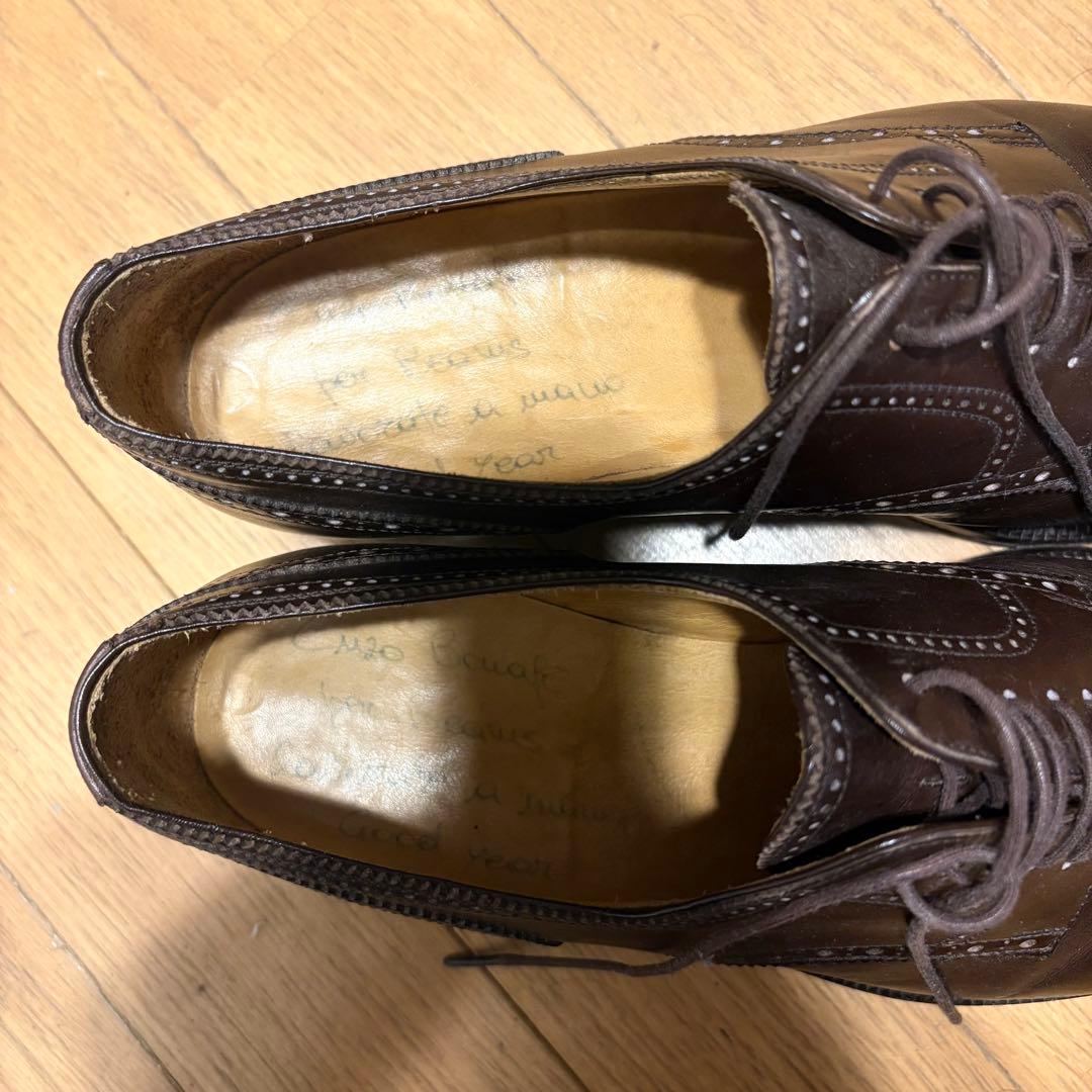 Enzo Bonafe エンツォ ボナフェ サイズ40 セミブローグ 外羽根