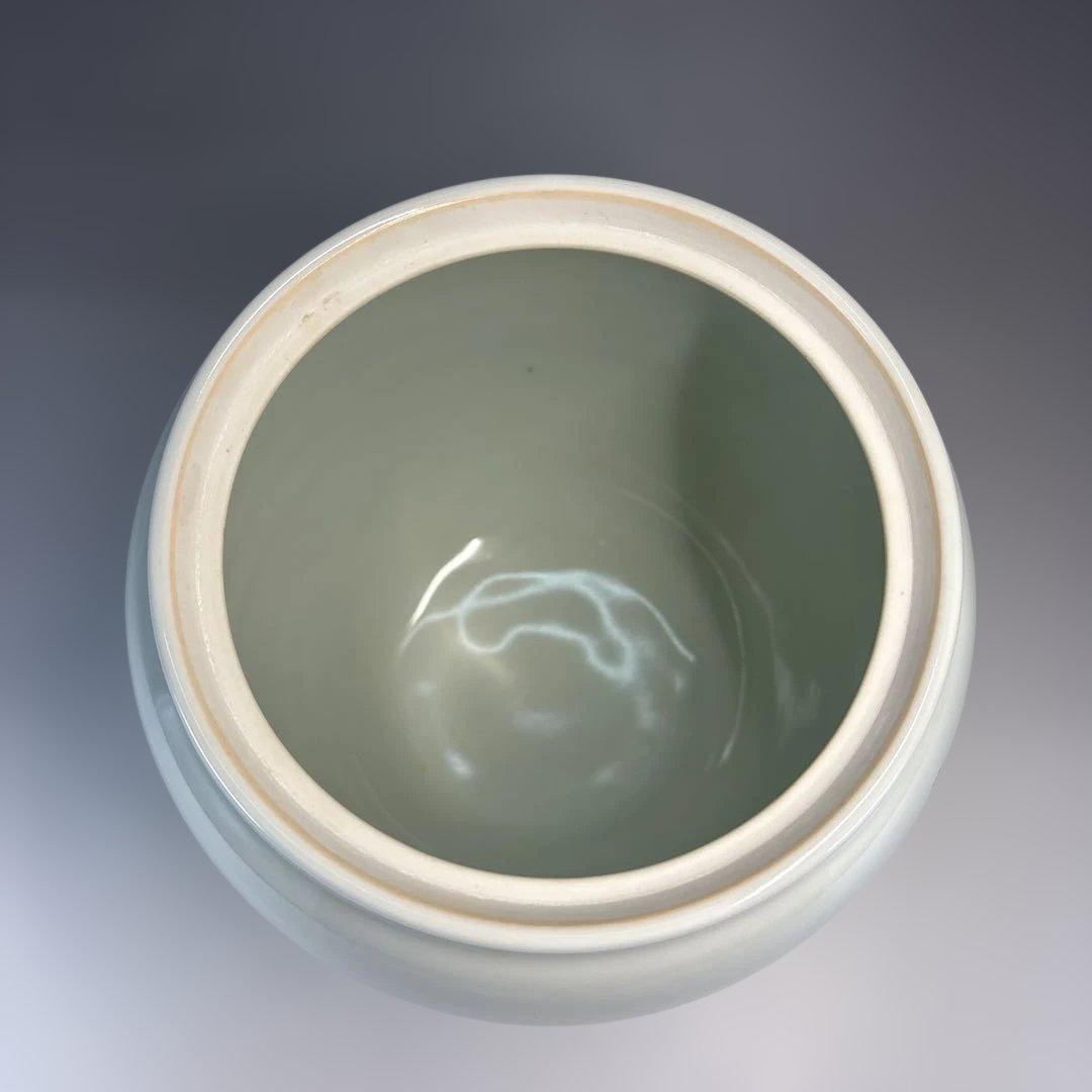 【中古品】橋本岳陵造　仁清写宝尽紋水指（共箱）USED〈税込・送料込〉