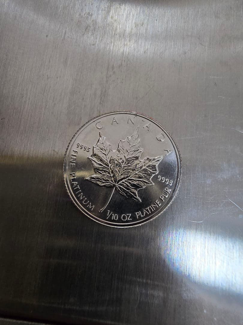 カナダ記念　FINE PLATINUM 1/10OZ 3.14G