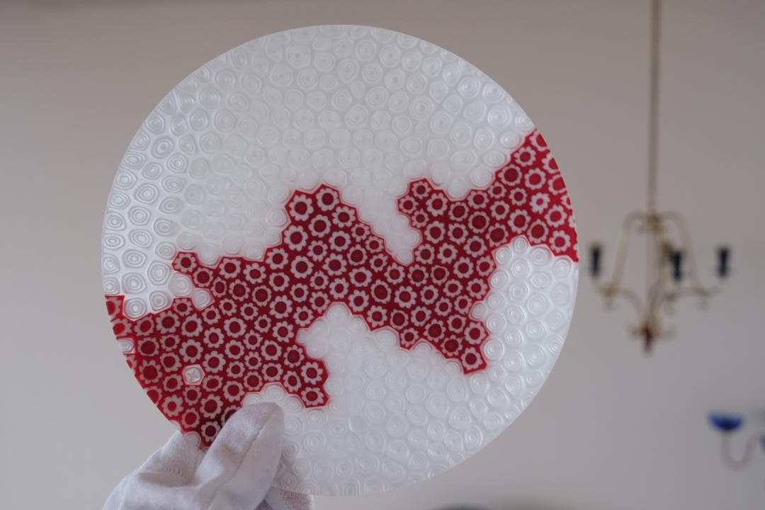 民藝ガラス プレート 皿 検/舩木倭帆/藤田喬平/倉敷ガラス/ワイングラス