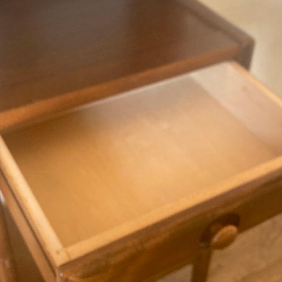 オールド カリモク ヴィンテージ 電話台 ディスプレイ コンソール 飾り棚