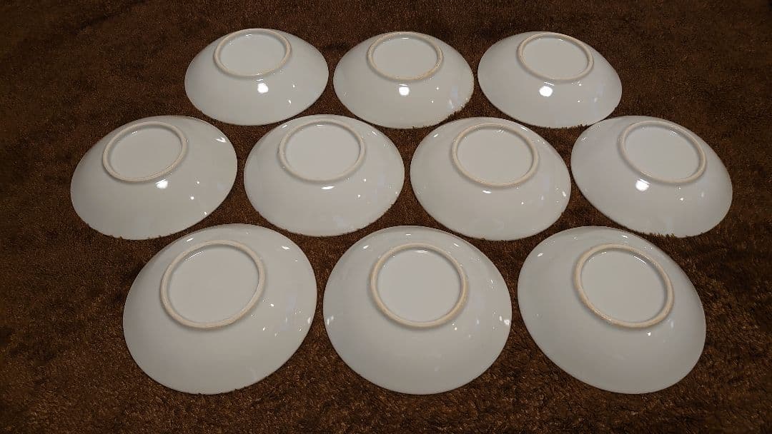 古伊万里　伊万里　染付　豆皿　菓子皿　桐紋　蔵出し　１０客