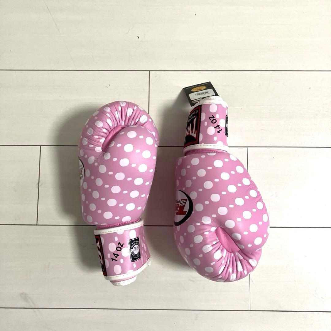 新品 未使用TWINSツウィンズ 本革 ボクシンググローブ ピンク14oz