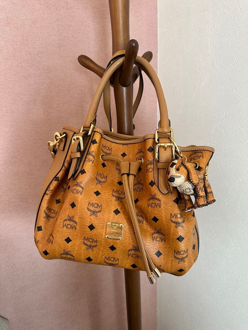MCM ロゴプリント ハンドバッグ