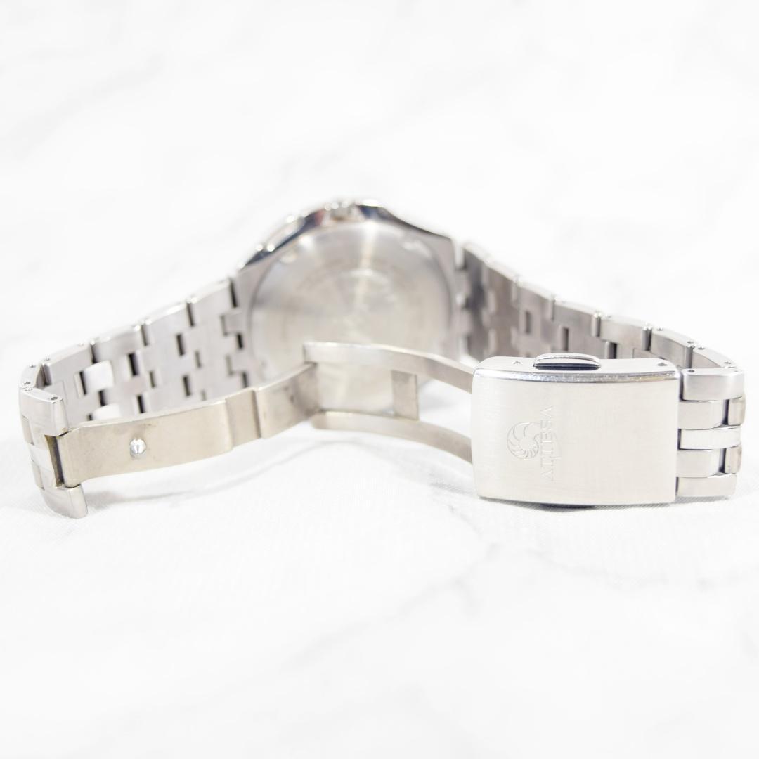 美品 CITIZEN シチズン アテッサ メンズ 電波ソーラー時計 デイト