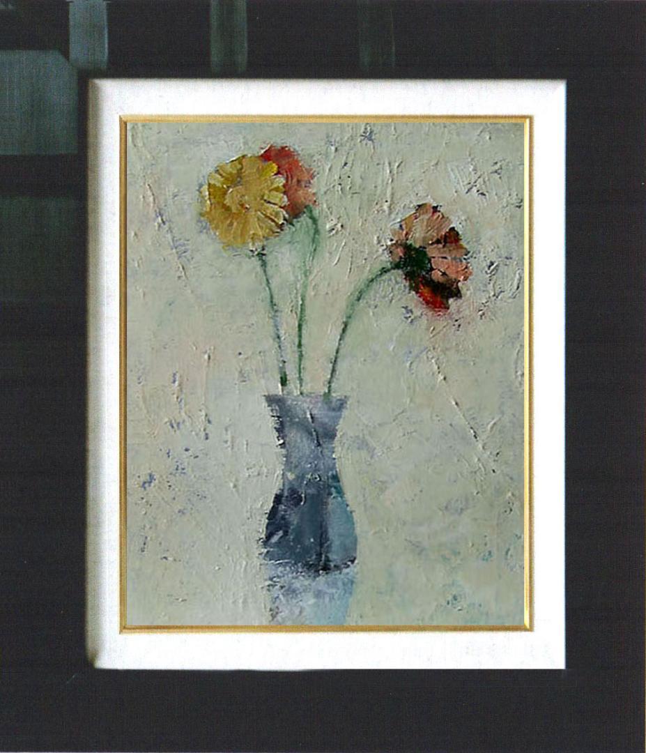 油絵 菅家令子 絵 絵画 インテリア F6-030501 花