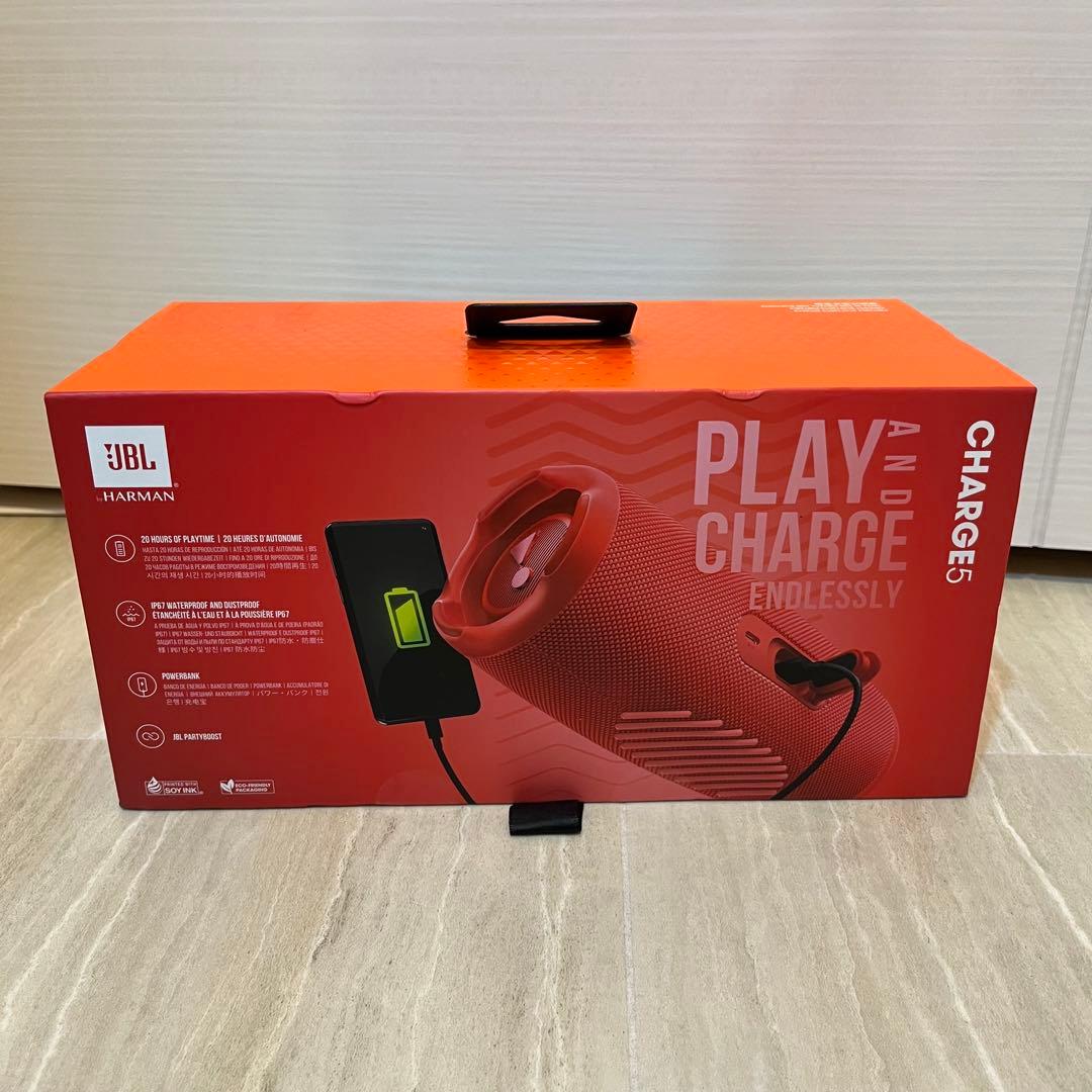 JBL Charge 5 レッド　ポータブルスピーカー　ワイヤレス