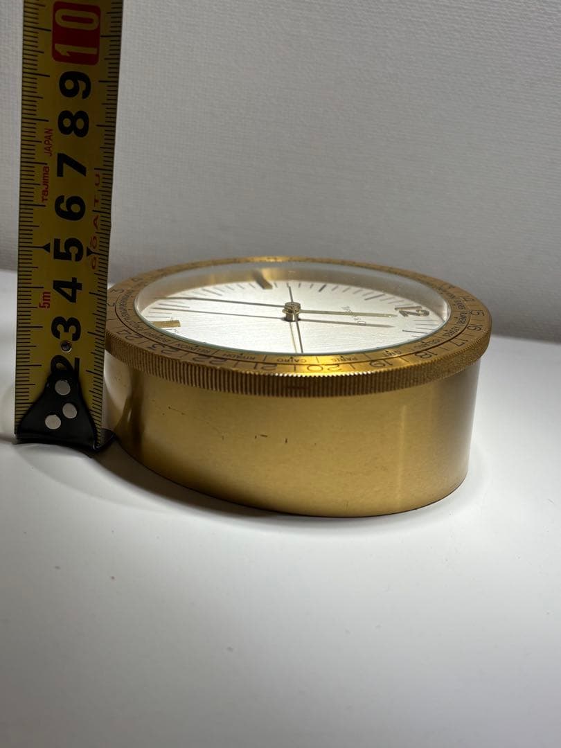 ティファニーTiffany & Co. ゴールド置時計 ヴィンテージクロック真鍮