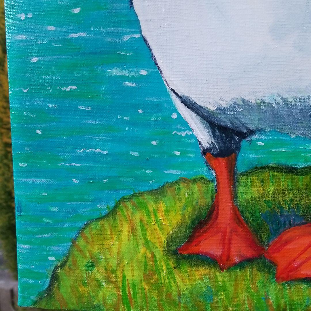 油絵　専用　お困り顔のいやし鳥パフィン