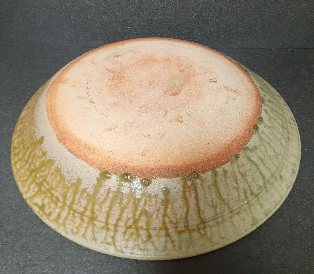 河井寛次郎の一番弟子【河井武一】造　灰釉　41.2cm　大鉢　共箱【真作保証！】