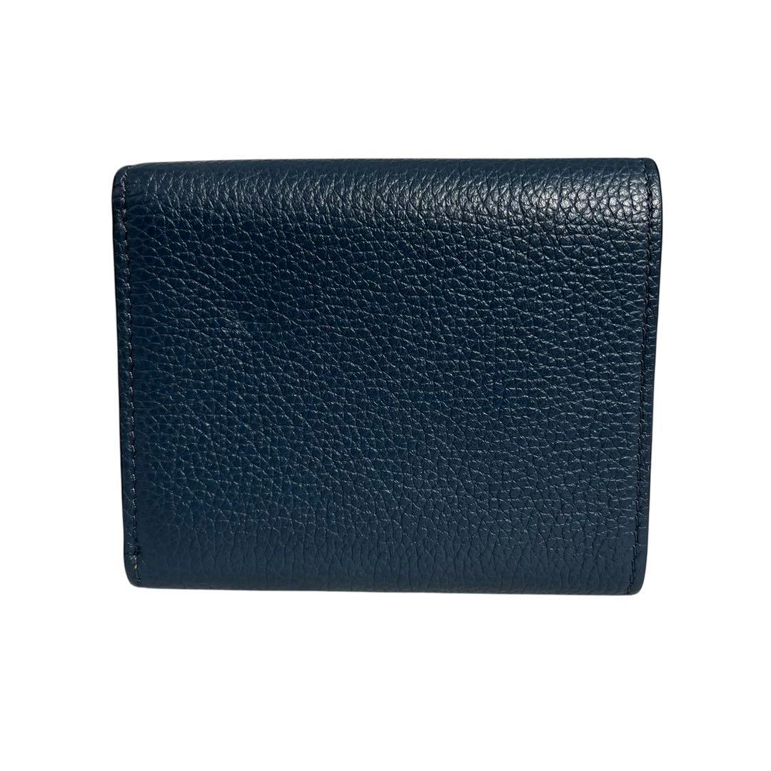 希少✨ロエベ バーティカルウォレット 三つ折り財布 アナグラム バイカラー