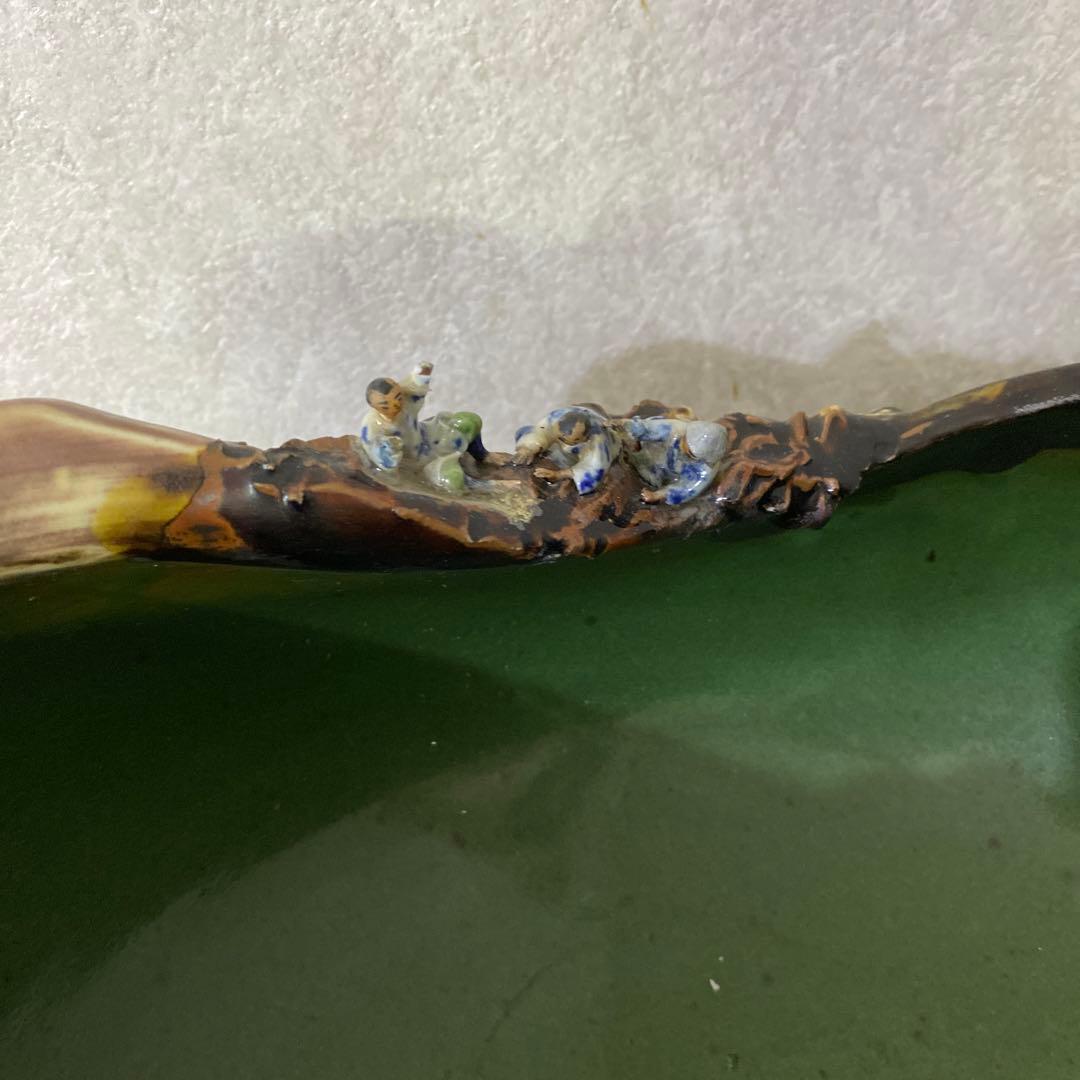 隅田焼　大鉢　石黒香ニ　井上良斎