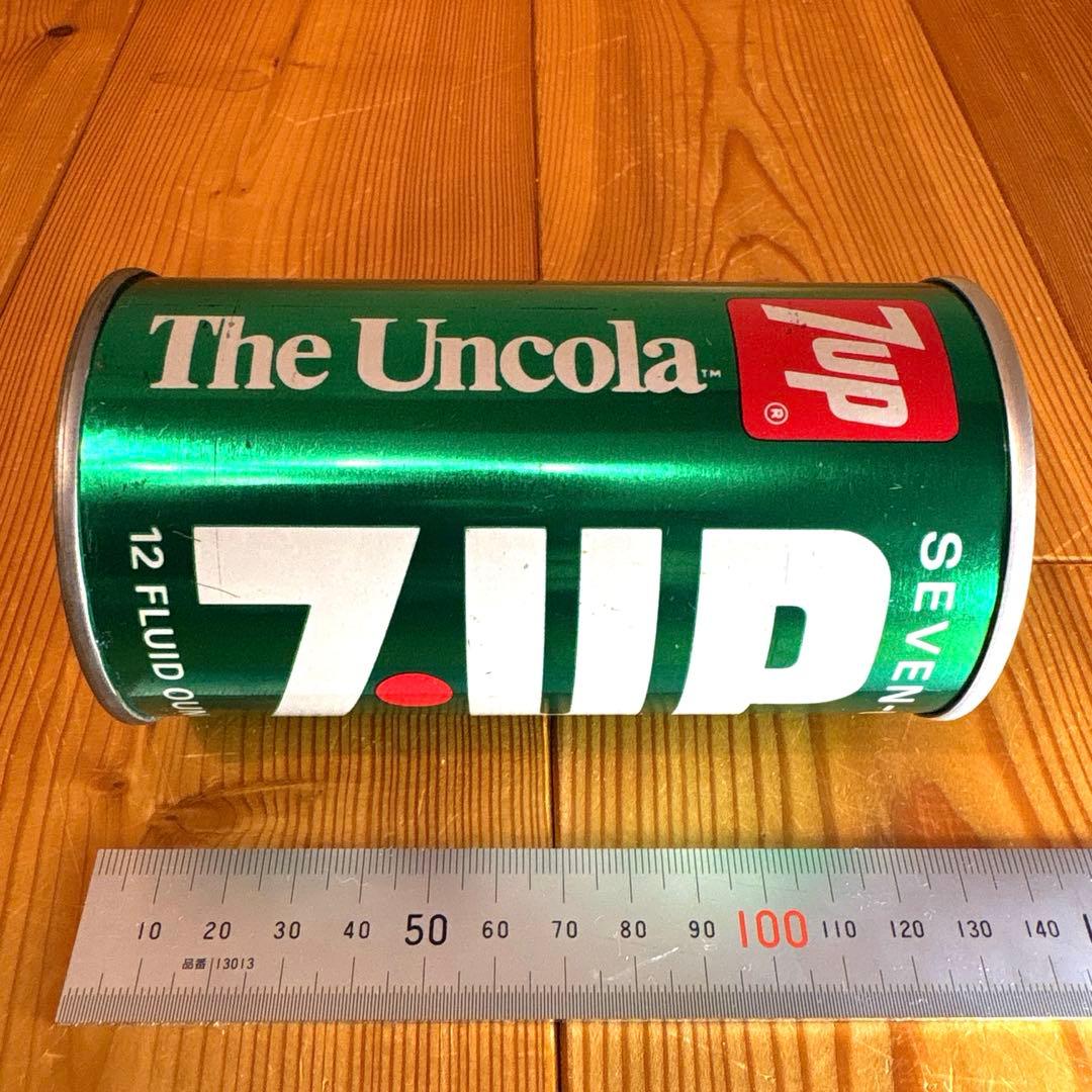 スーパーレア！　70年代　セブンアップ　オルゴール　缶　7up アメトイ　サイン
