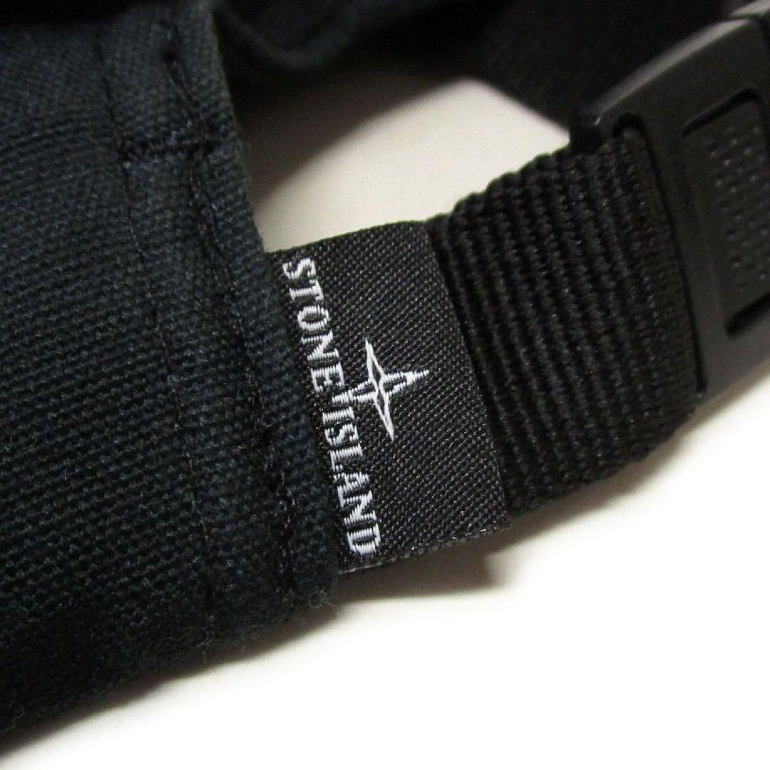 STONE  ストーンアイランド 6パネル キャップ ブラック