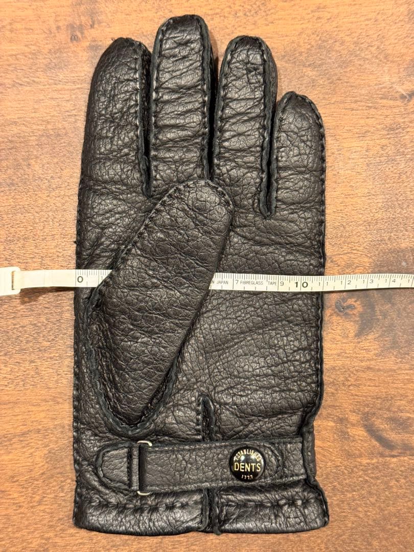 DENTS 手袋 ペッカリー カシミヤライニング ブラック 15-1564