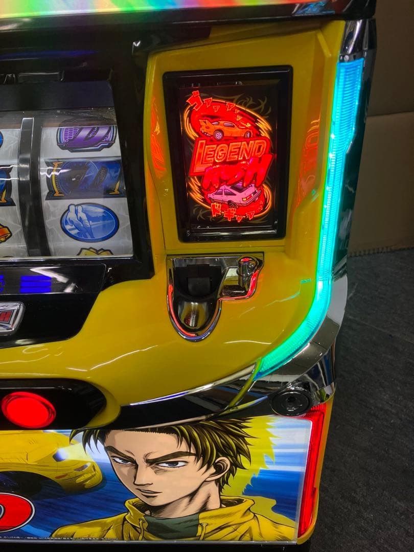 パチスロ実機　Ｓパチスロ頭文字Ｄ　ＸＲ　啓介パネル　不要機ボリューム調整付