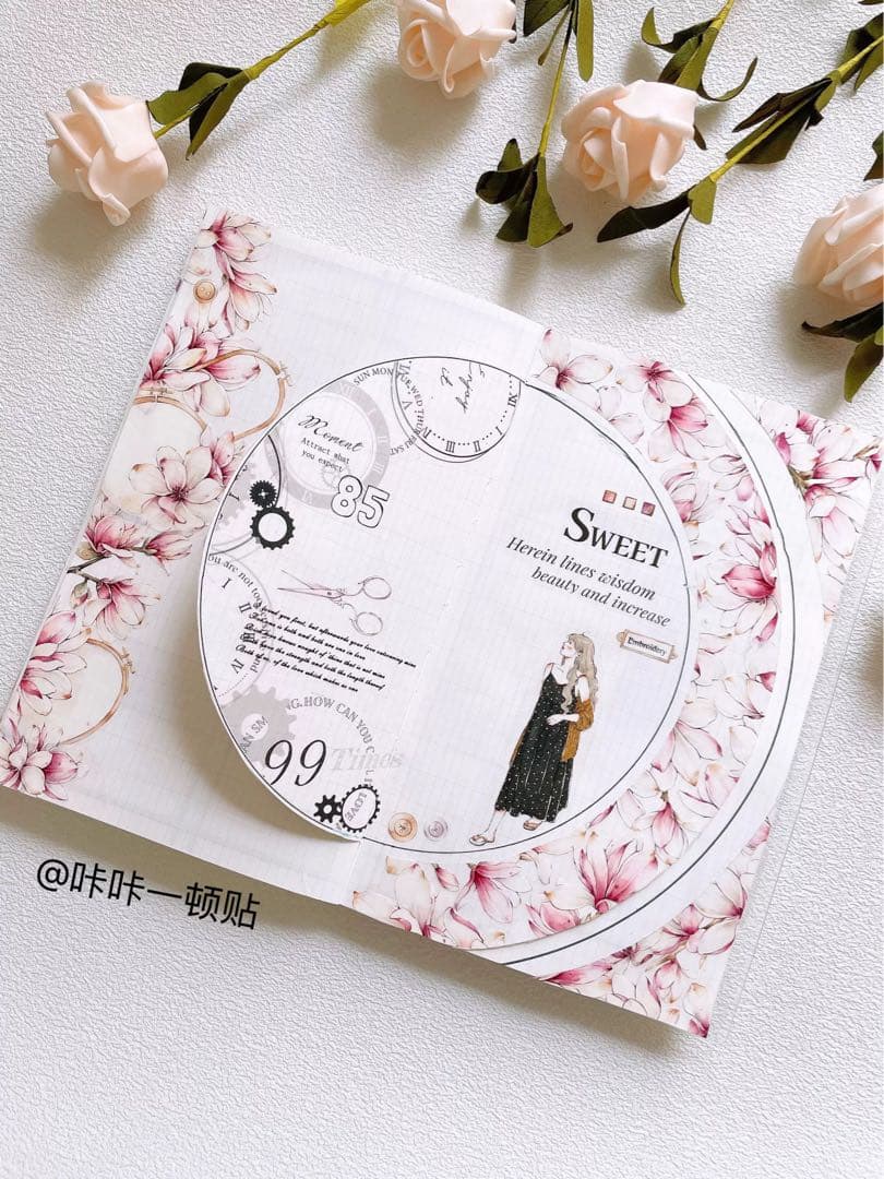 壹洱原创《玉兰花》海外マスキングテープ　マステ 【1928】