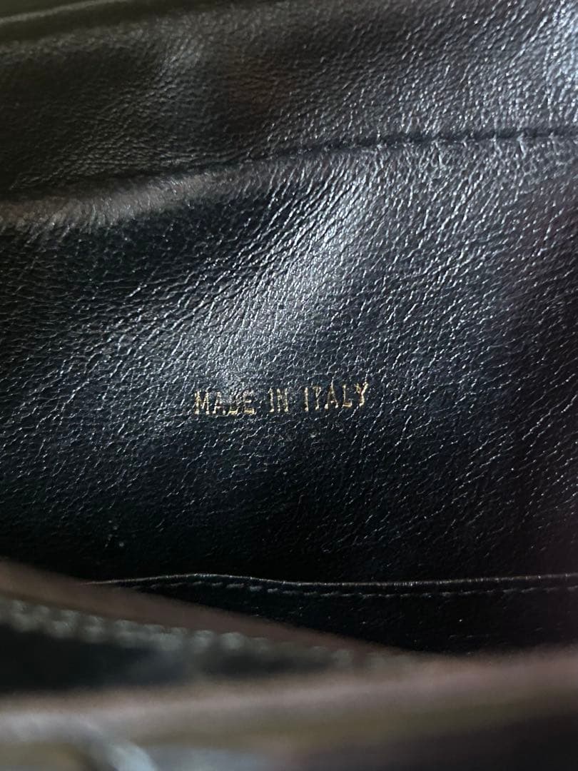 CHANEL ブラック パテントレザー チェーンショルダーバッグ ヴィンテージ