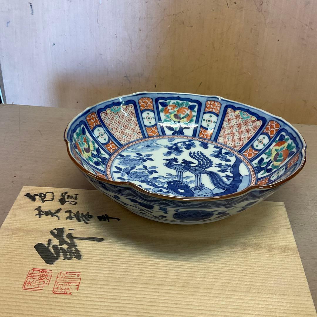 京焼　清水焼『高野昭阿弥　昭阿弥』　鉢　木箱入りの未使用保管品