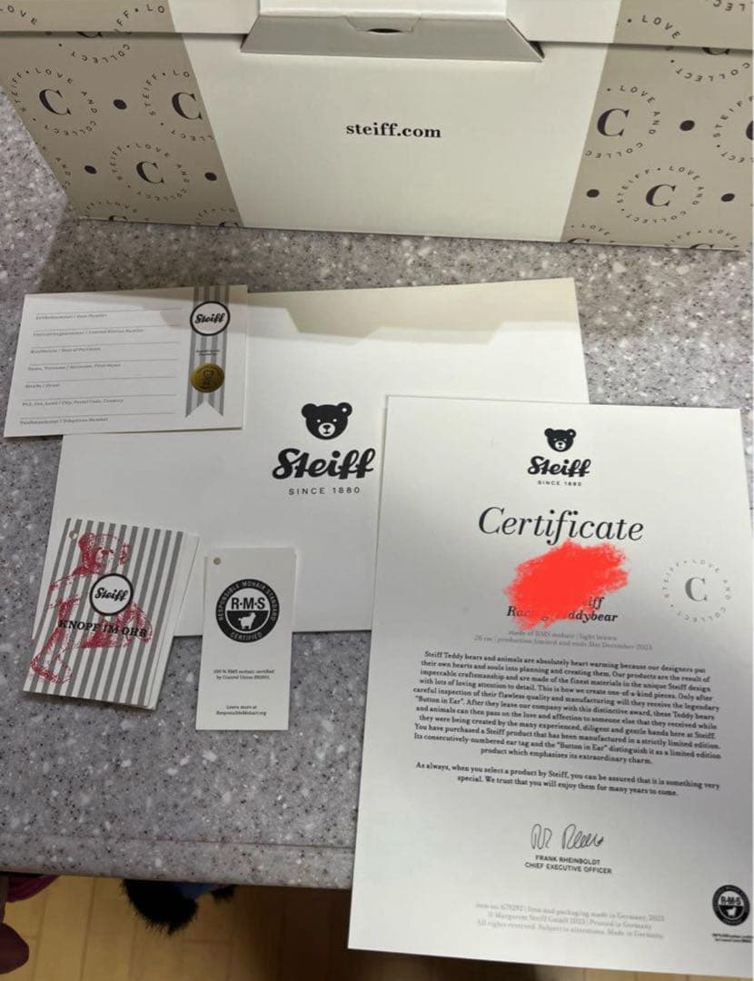 【新品】 BMW x Steiff レーシング テディベア（限定品）