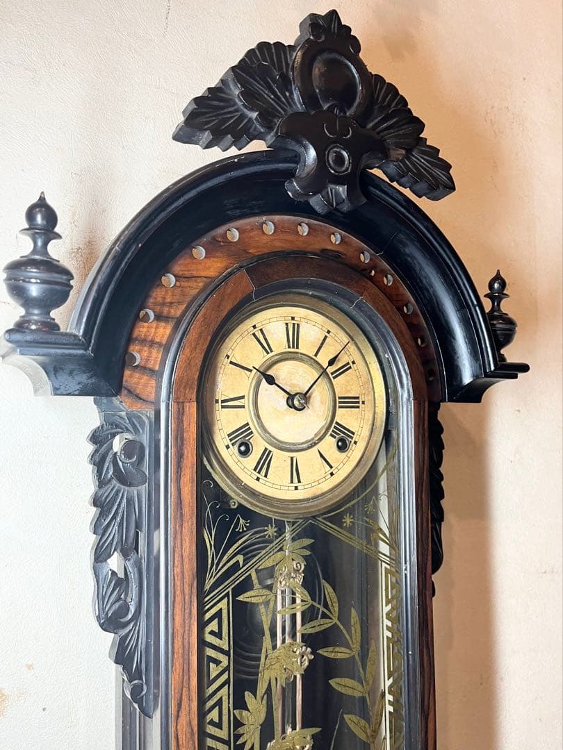ナ*ナ様 精工舎　黒柿　柱時計　古時計　振り子　ゼンマイ　ボンボン　レトロ　ユン