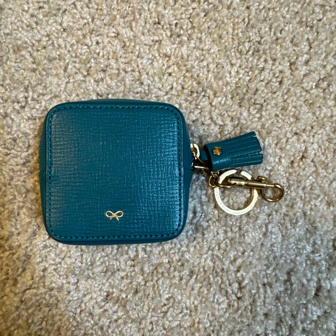 アニヤハインドマーチ 顔デザイン ケース ブルー