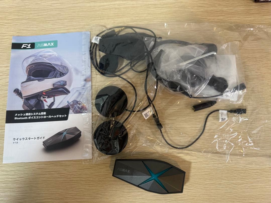ASMAX F1 Bluetoothインカム 1台セット