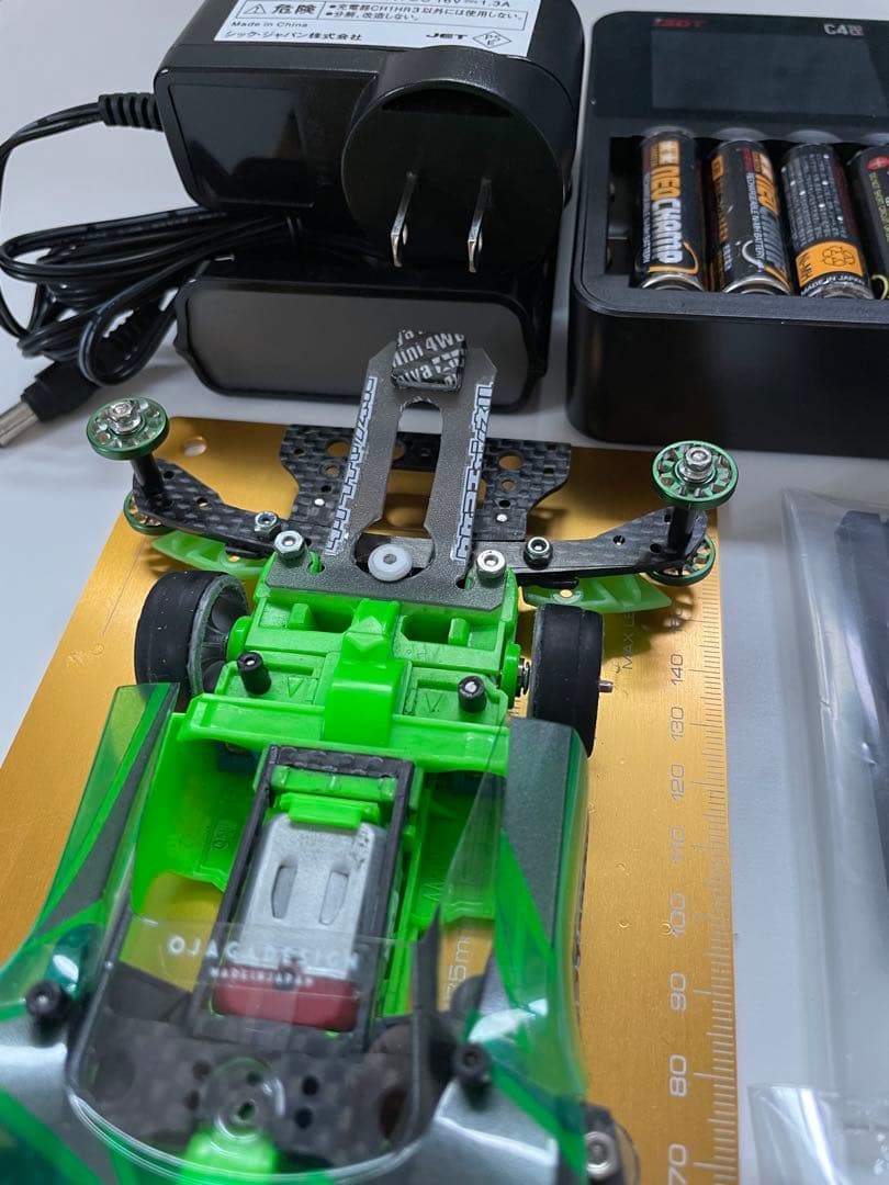 ミニ四駆 ＭＳフレキ完成車 セット 充電器 ペラタイヤ 加工ローラー