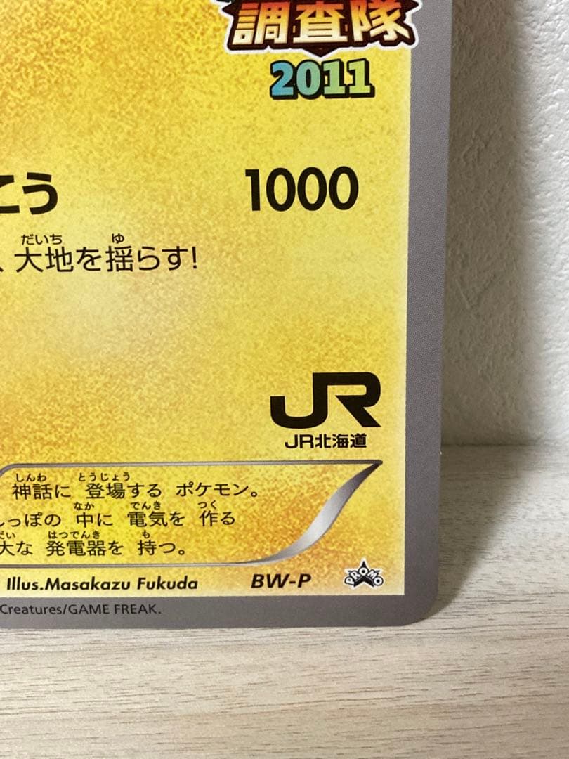 希少　ジャンボカード　ゼクロム jr北海道　ポケモン調査隊2011　プロモ