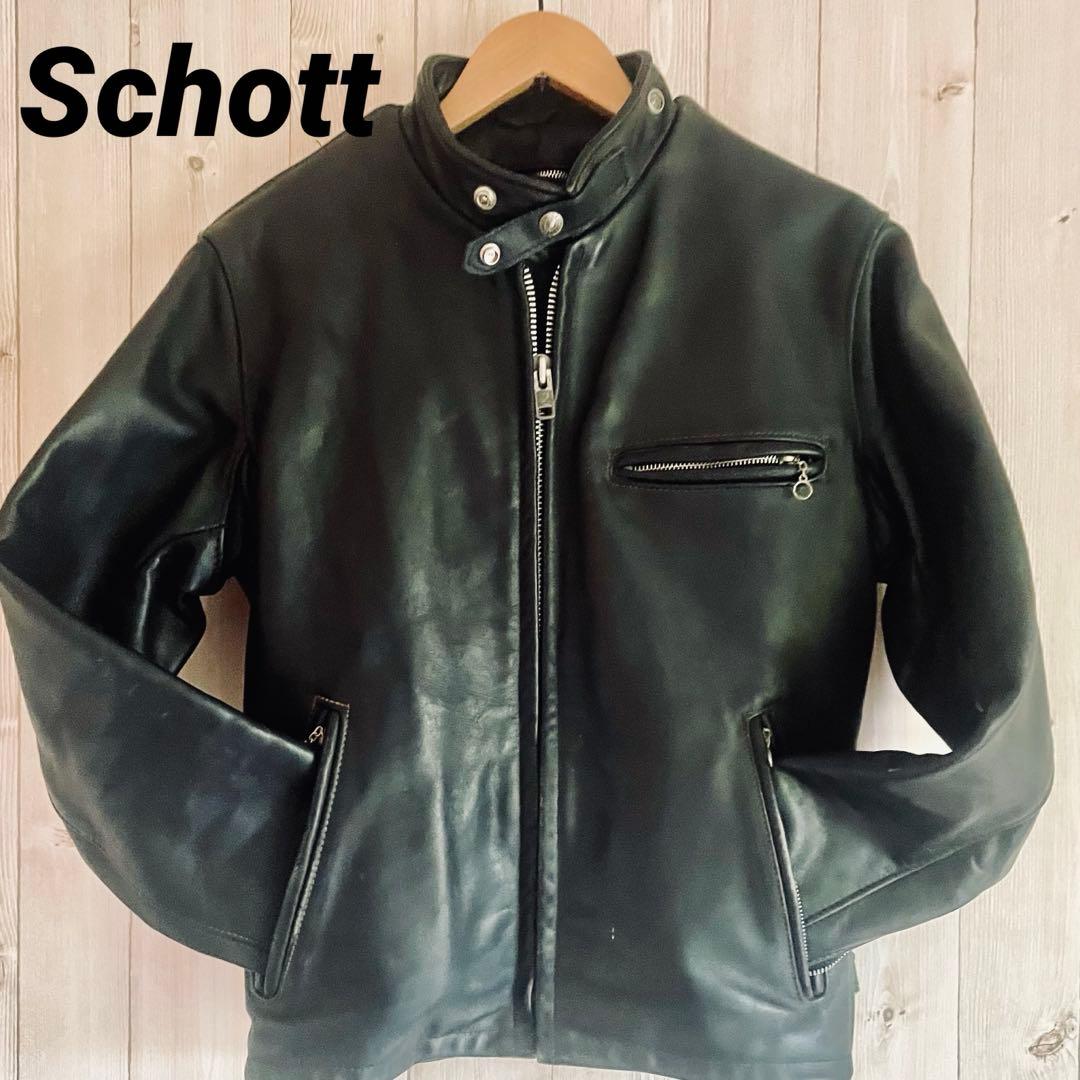 【定番】 Schott ショット レザージャケット36 ライダースジャケット