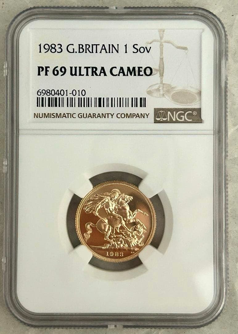 ★★★yokopea★★★　1983年イギリス1ソブリン金貨★PF69UC