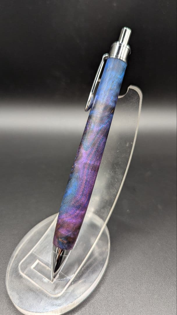 354ペン工房翌檜　スタビライズドウッドバーチバール　木軸シャーペン　ボールペン