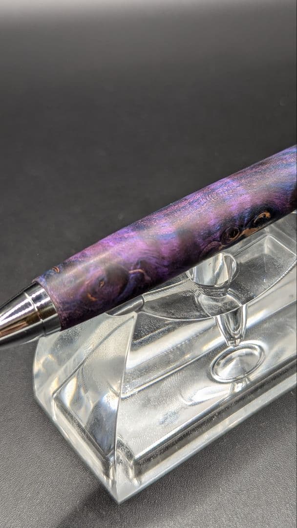 354ペン工房翌檜　スタビライズドウッドバーチバール　木軸シャーペン　ボールペン