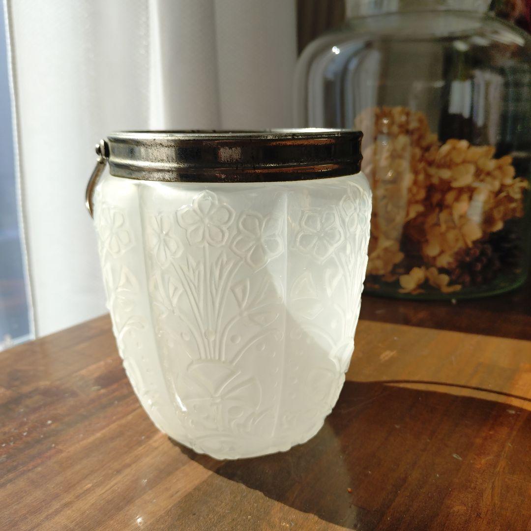 レトロ 練りガラス アイスペール 飴屋瓶 戦前 菓子瓶 アンティーク