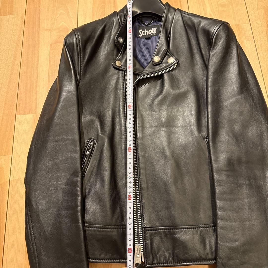 Schott × EDIFICE別注シングルライダースジャケット