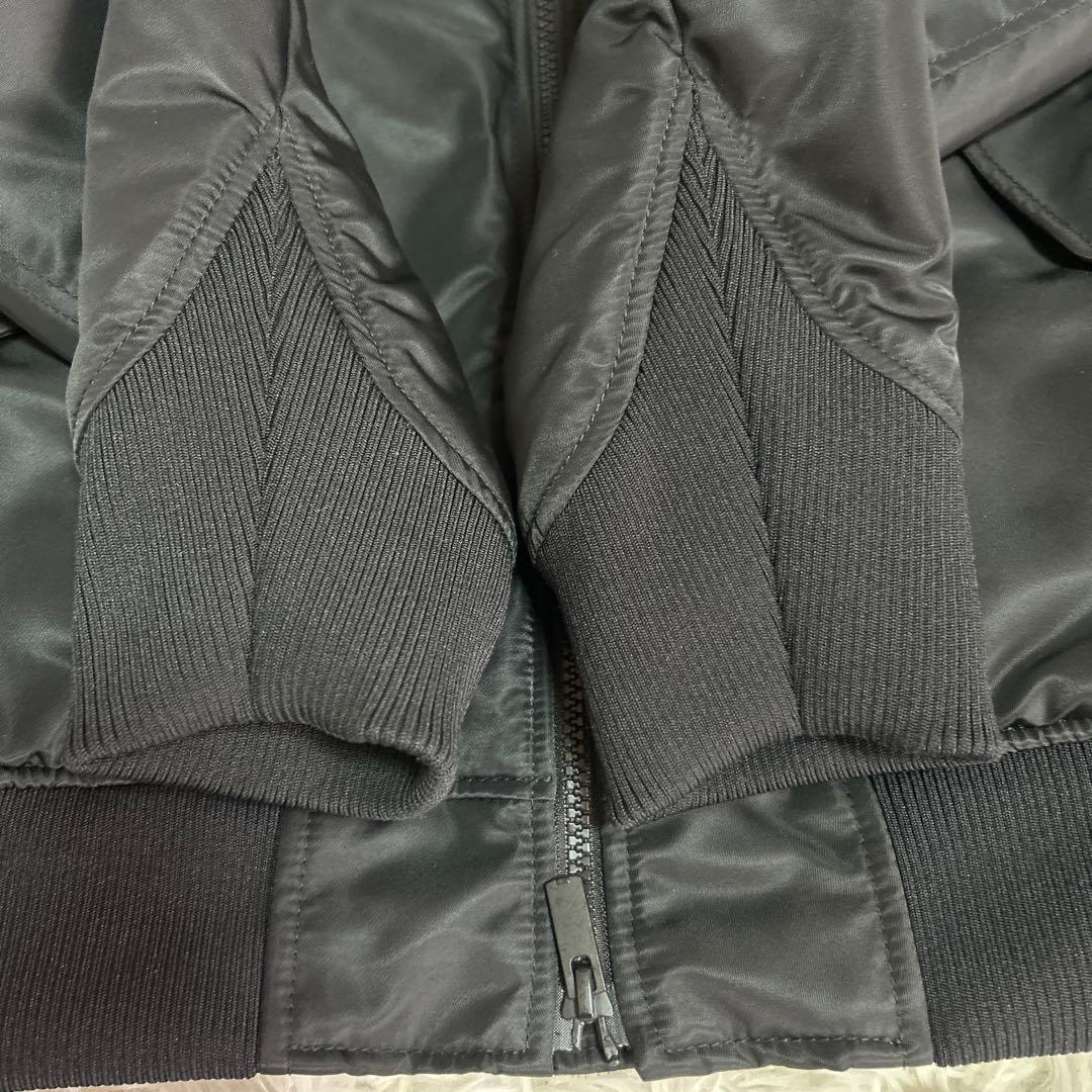 【美品】ユニクロ +J ハイブリッドダウンオーバーサイズMA-1ブルゾン