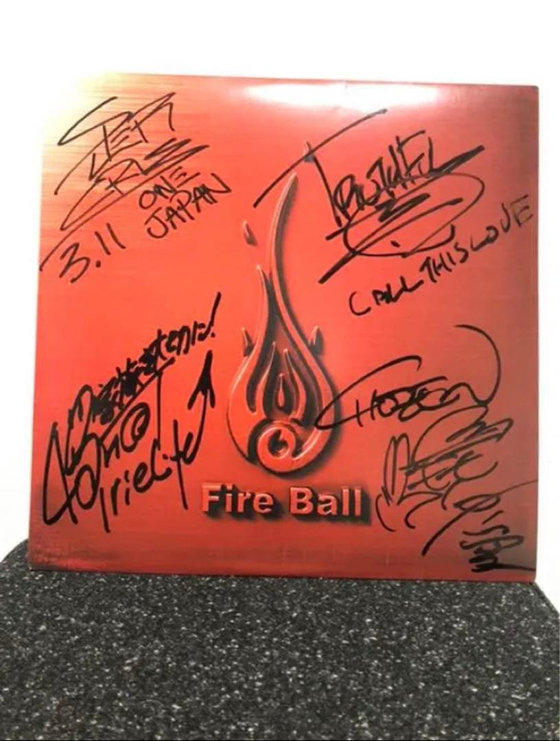 FIRE BALLサイン入りレコード FIST AND FIRE 横浜レゲエ祭