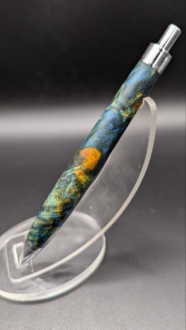 313ペン工房翌檜　スタビライズドウッドバーチバール　木軸シャーペン　ボールペン