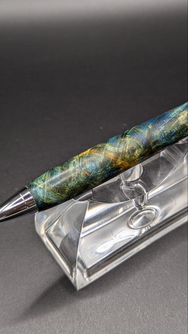 313ペン工房翌檜　スタビライズドウッドバーチバール　木軸シャーペン　ボールペン