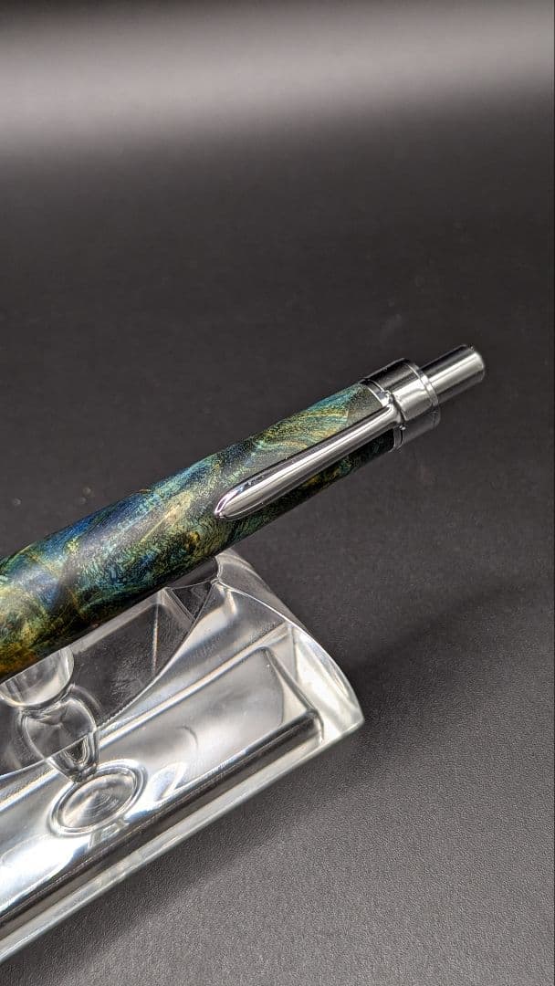 313ペン工房翌檜　スタビライズドウッドバーチバール　木軸シャーペン　ボールペン