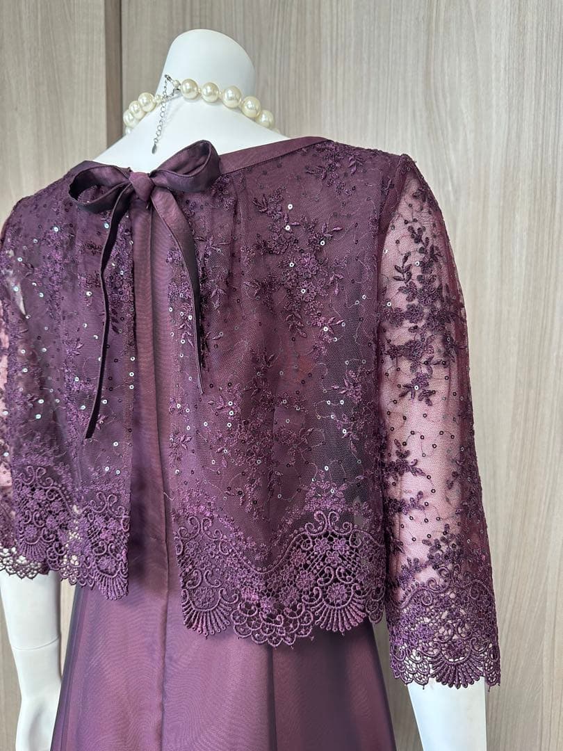 未使用　東京ソワール　MARIKO KOHGA バーガンディードレス