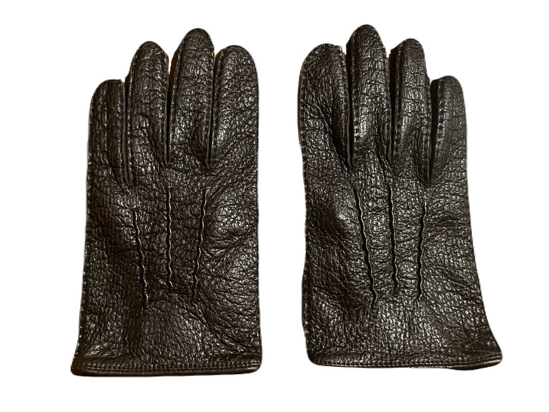 DENTS ペッカリー レザーグローブ アンライニング BARK 7.5 手袋