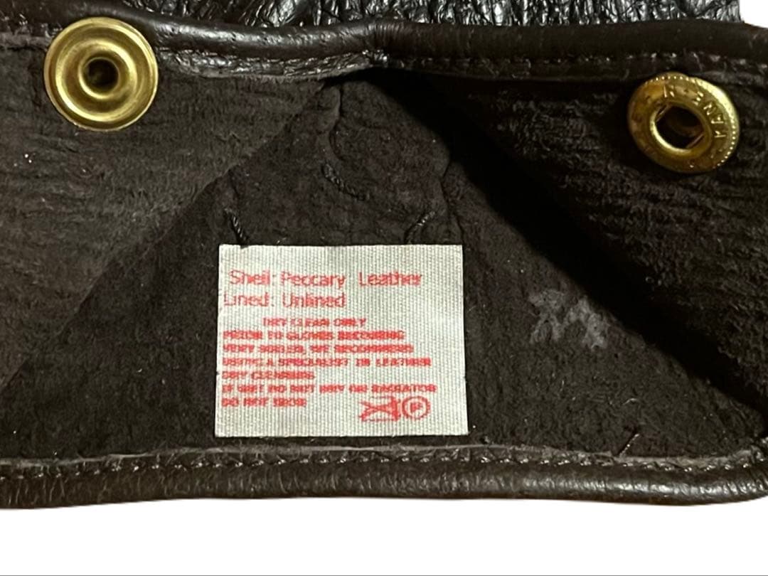DENTS ペッカリー レザーグローブ アンライニング BARK 7.5 手袋
