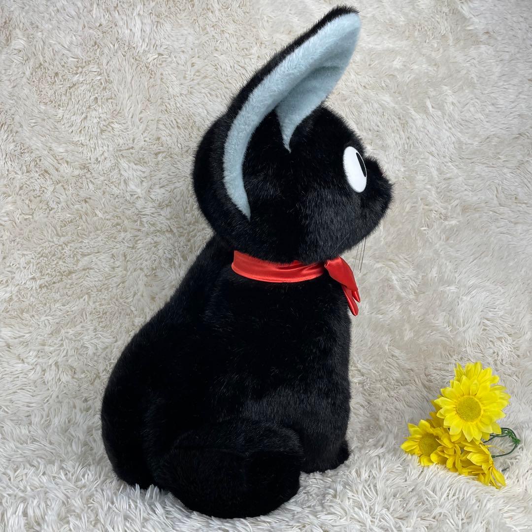 極美品 魔女の宅急便 黒猫ジジ ぬいぐるみ特大 LL ジブリ