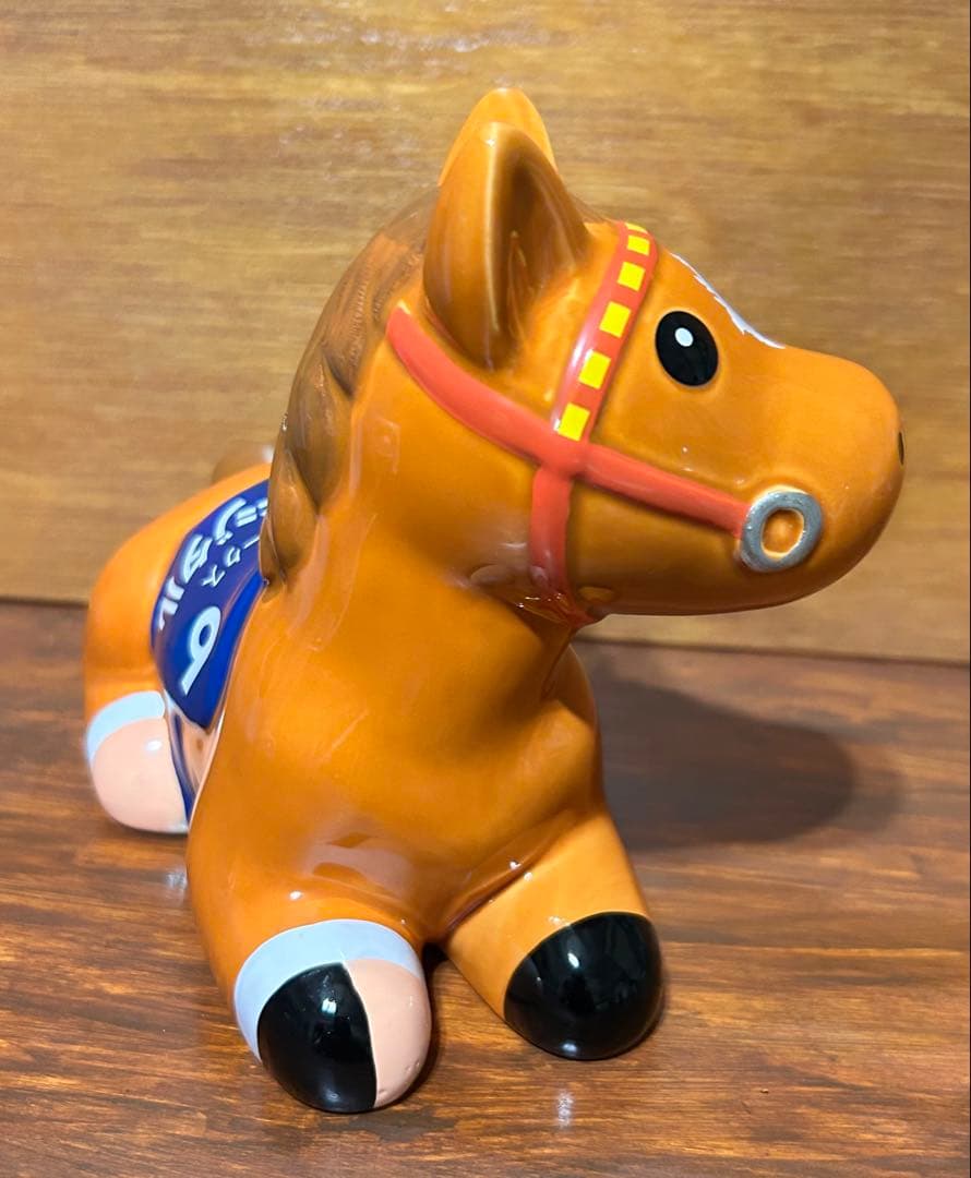 値下‼️【新品未使用】第19回フェブラリーステークス　アグネスデジタル　陶器貯金箱